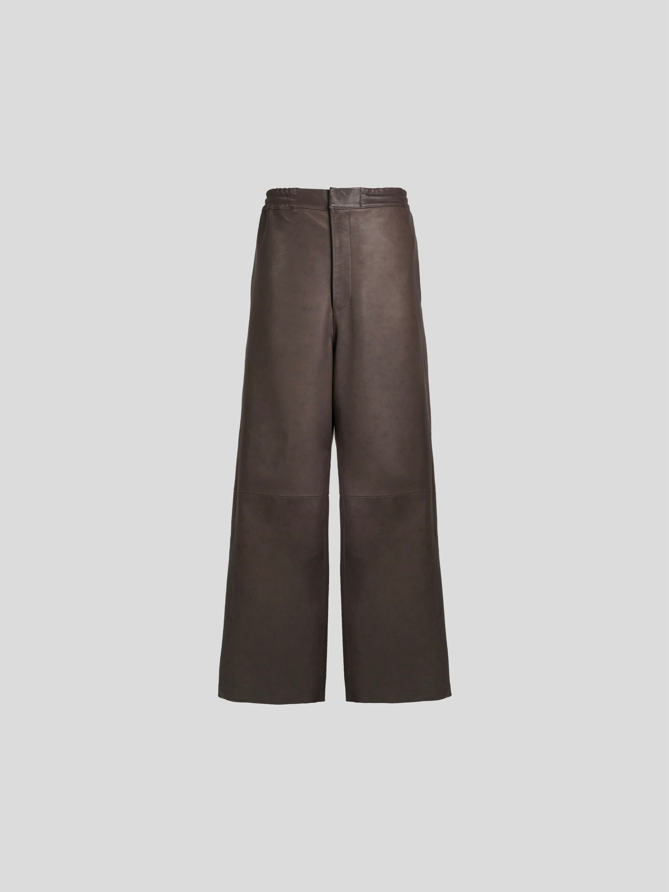 DEAN LEATHER AFFIX PANTS IN CEDAR BROWN – VUJA DÉ