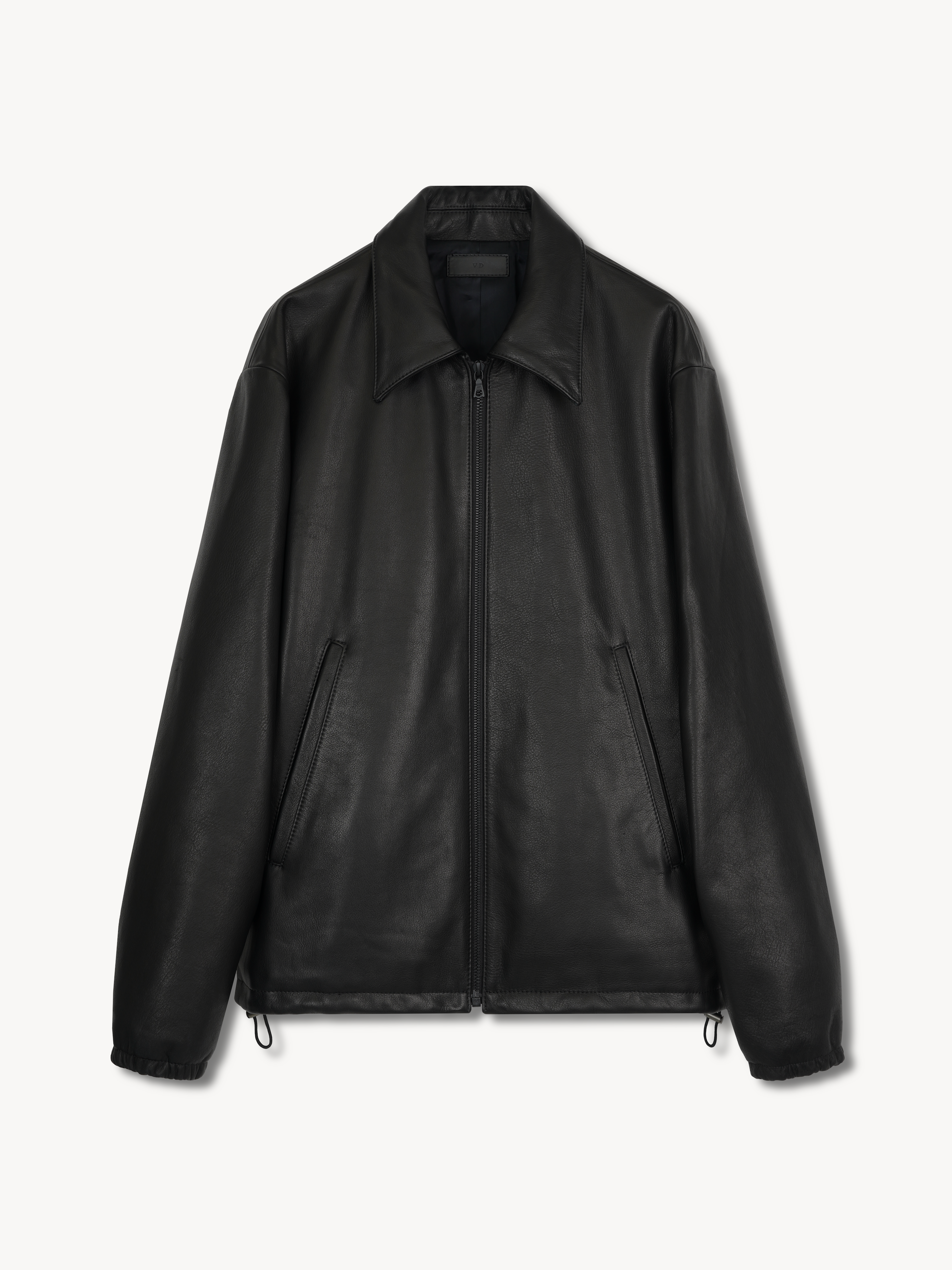 Minimal Leather Jacket in Baby Calf – VUJA DÉ