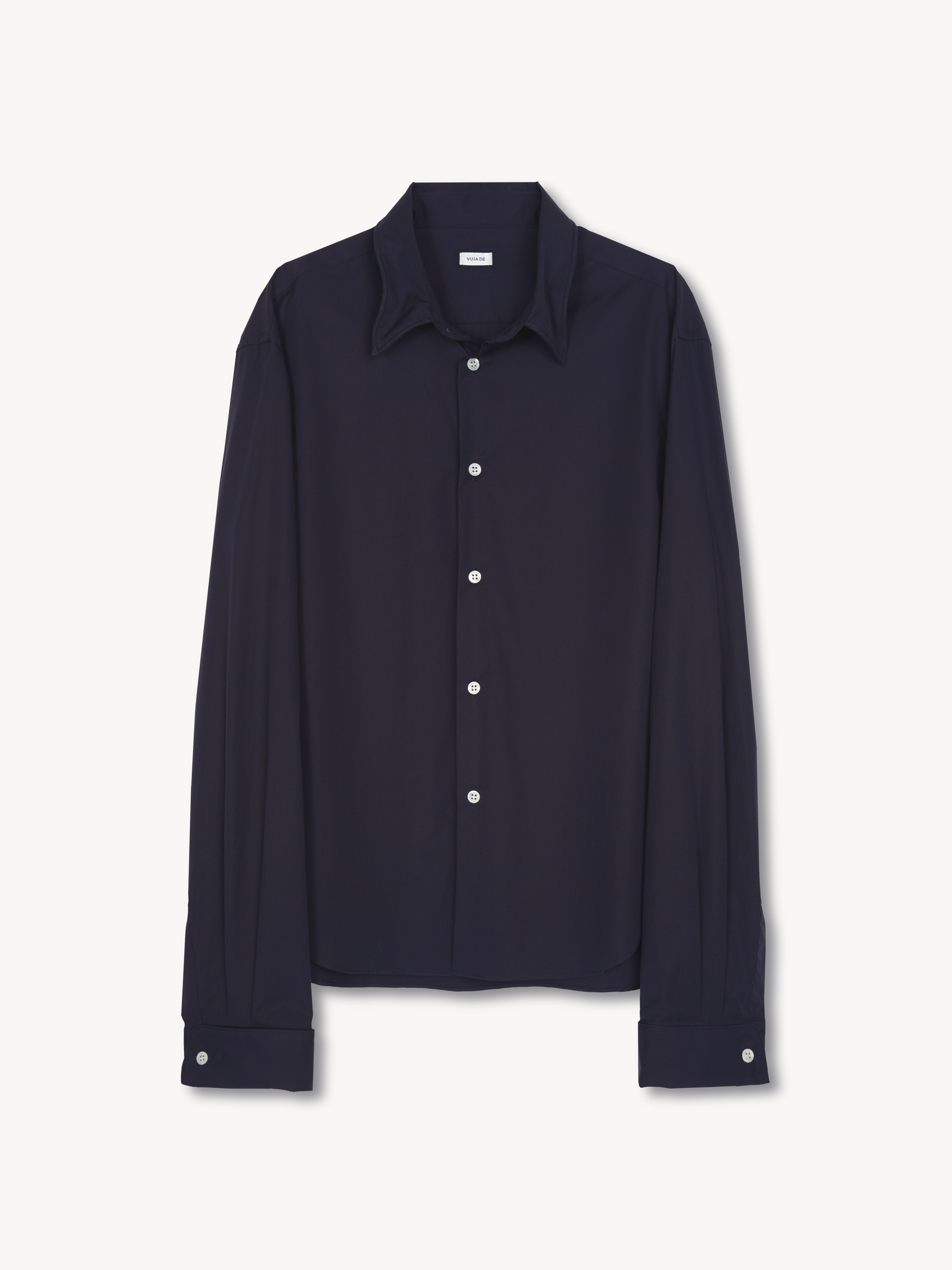 トップス 26SS VUJADE Finn Wired Double Cuff Shirt Finn Wired Double Cuff Shirt in Cotton Poplin – VUJA DÉ