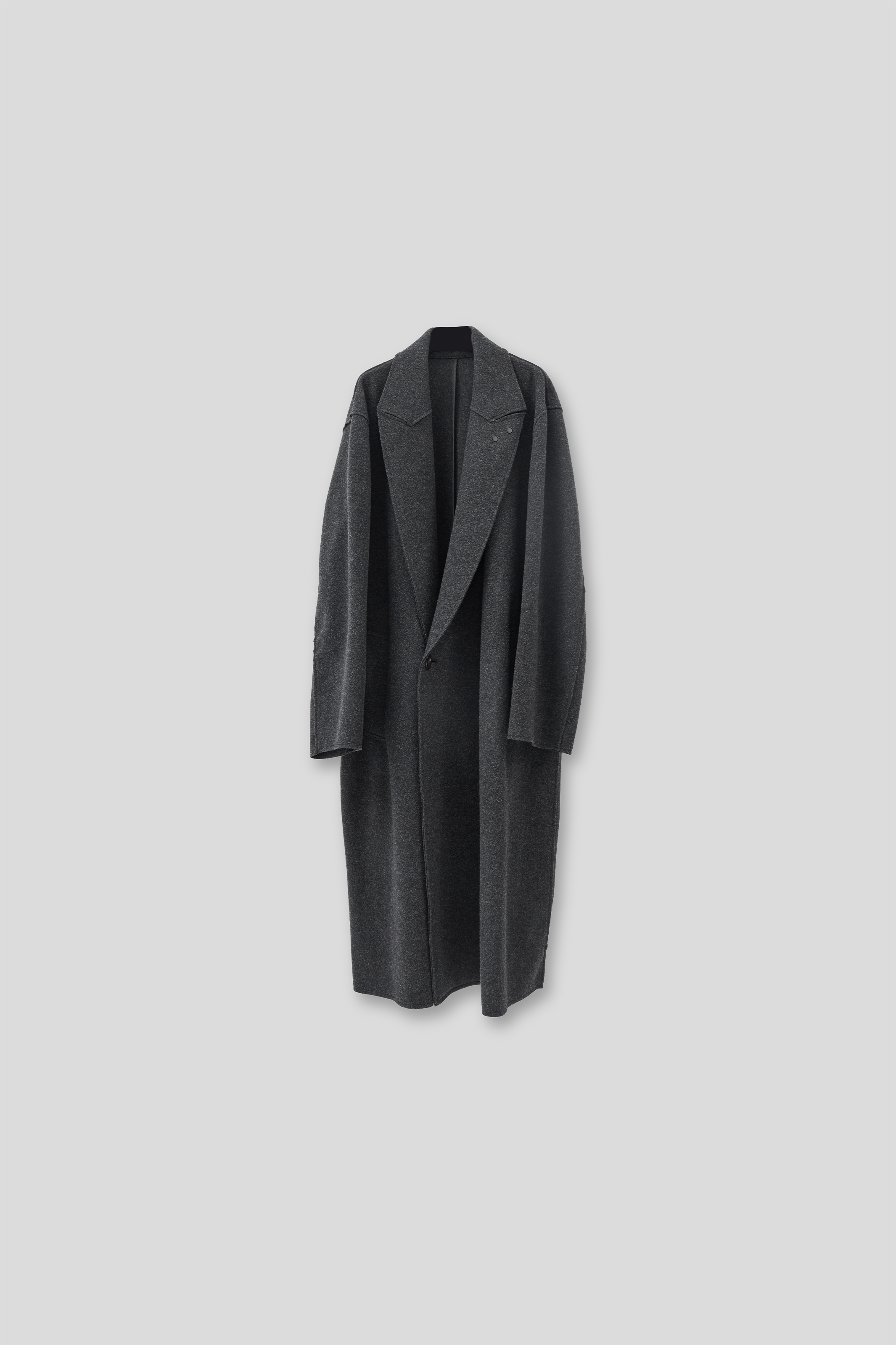 Dark grey wrap coat clearance