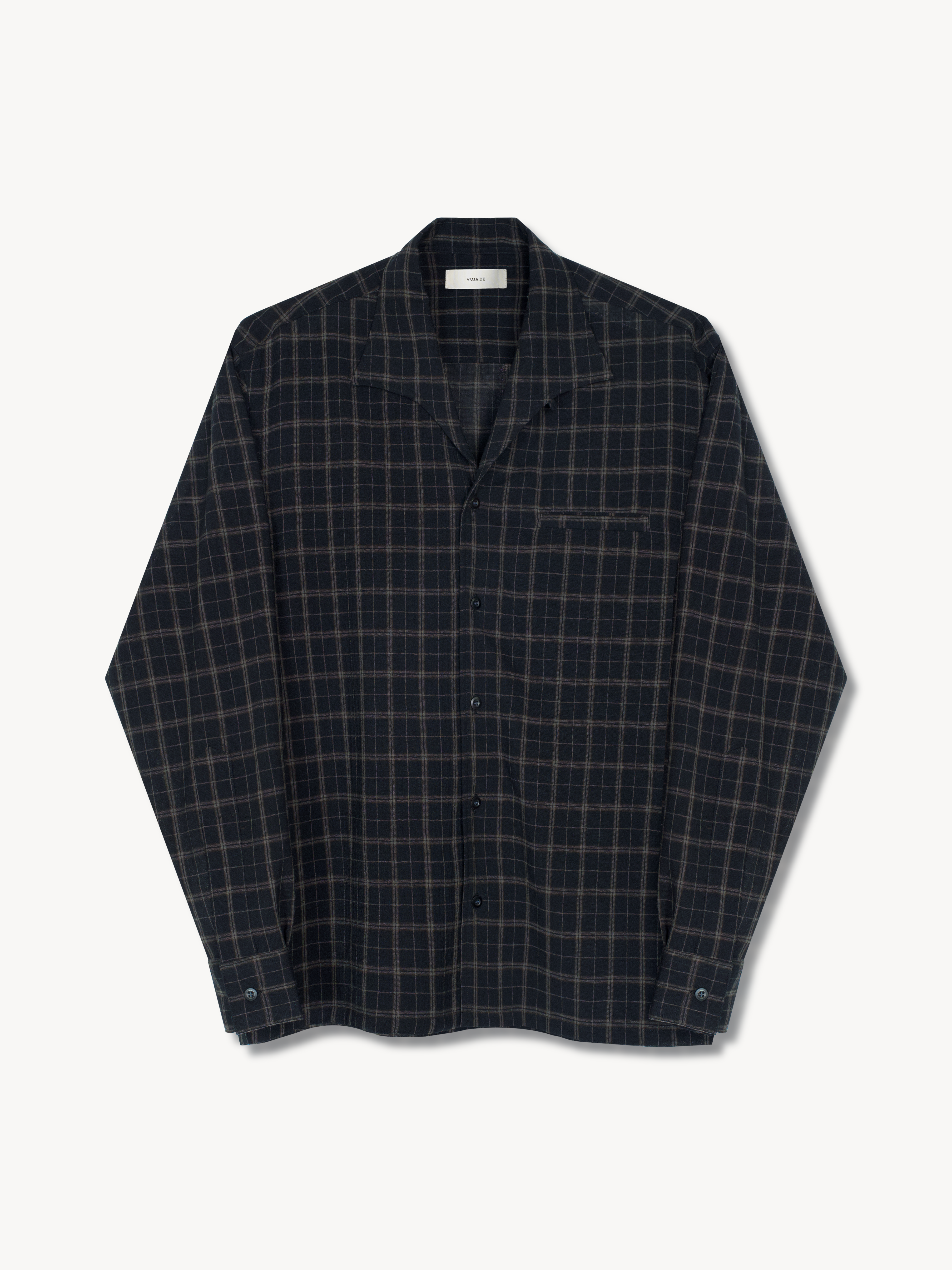 トップス VUJADE 26SS Pierce Plaid Shirt in Wool Pierce Plaid Shirt in Wool – VUJA DÉ