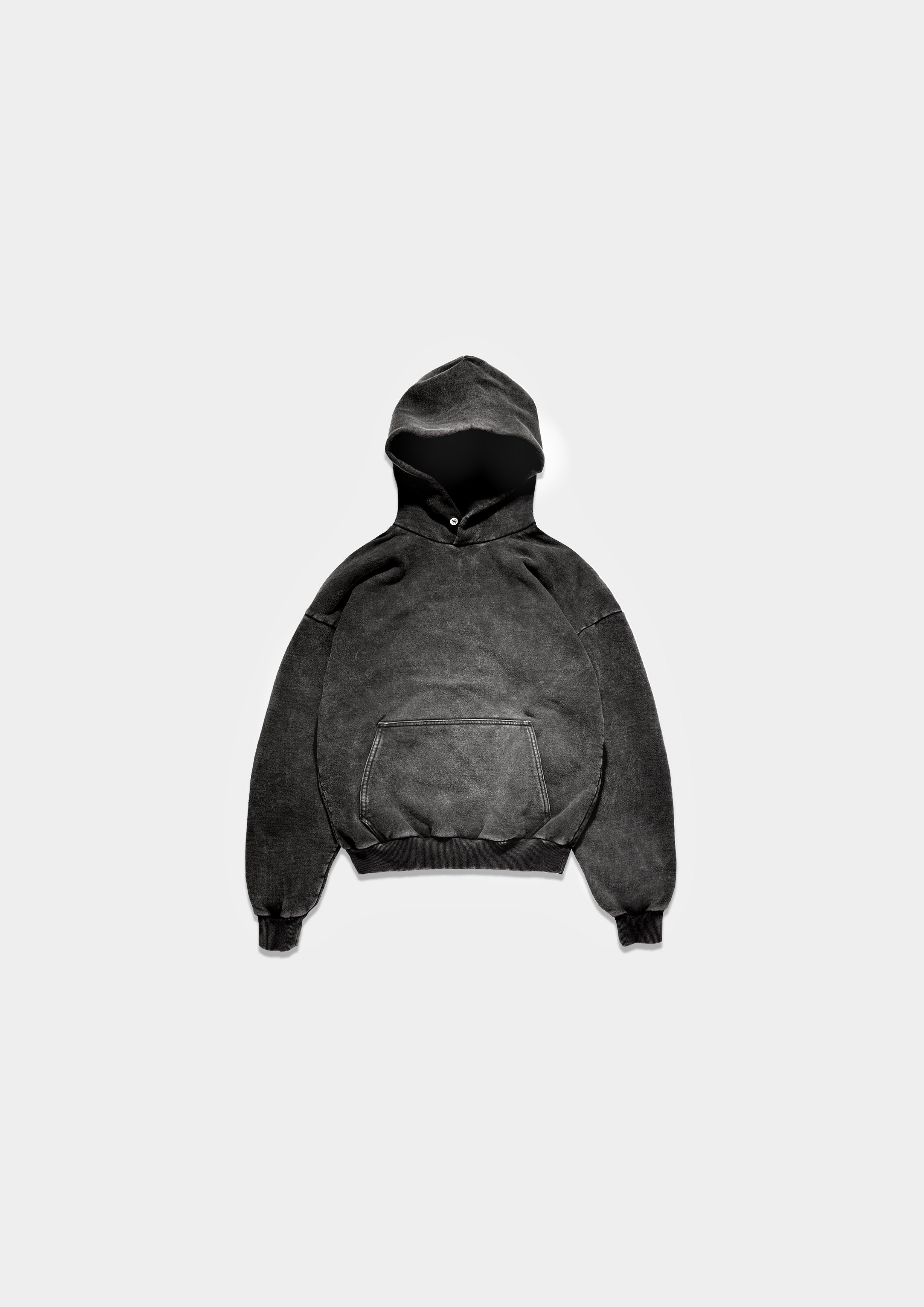 UNEVEN DYE SNAP HOODIE