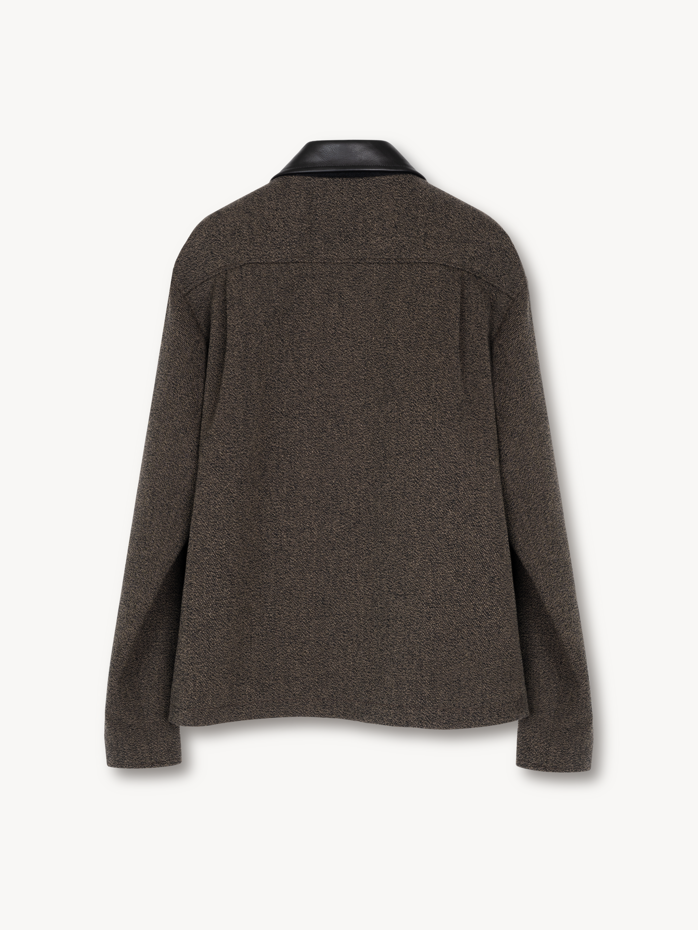 Relaxed Jacket in Wool/Leather – VUJA DÉ