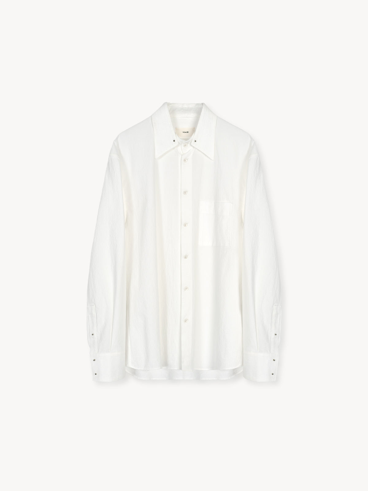 Haku Split Collar Shirt in Twisted Cotton