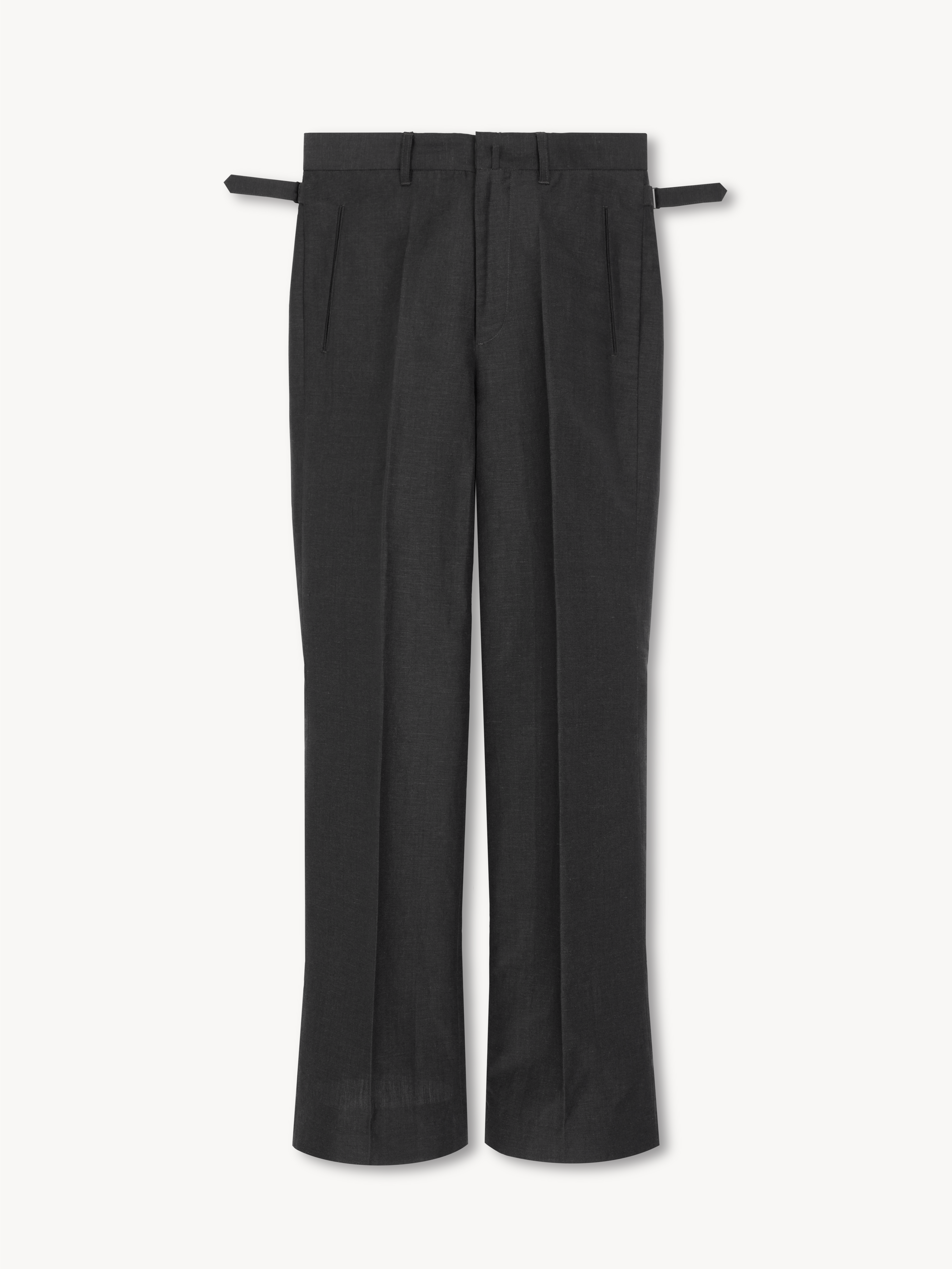 Dylan Flared Trousers in Linen & Wool VUJA D Dylan Flared Trousers in Linen & Wool VUJA D