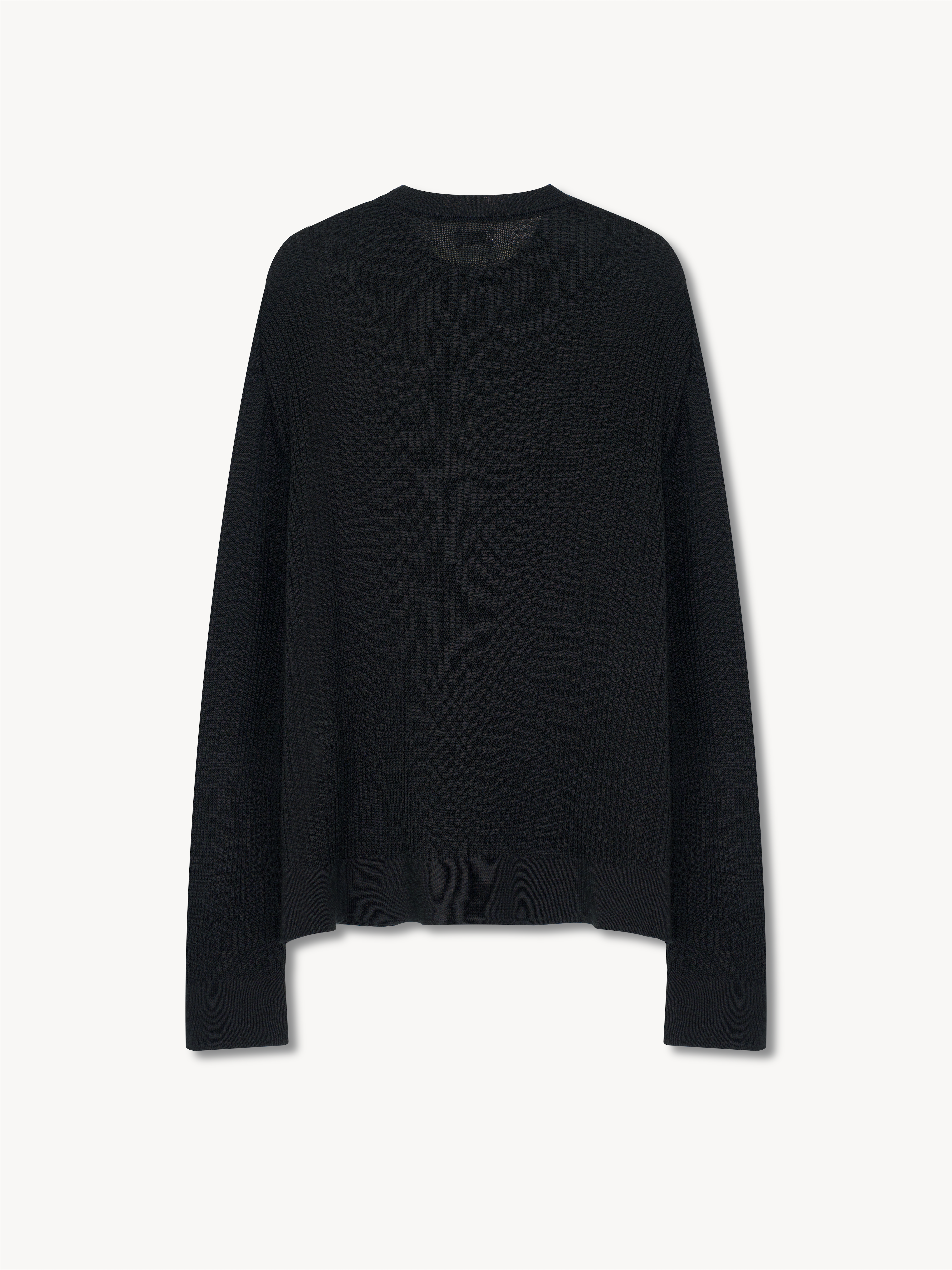 Hugh Waffle Knit Sweater in Silk – VUJA DÉ