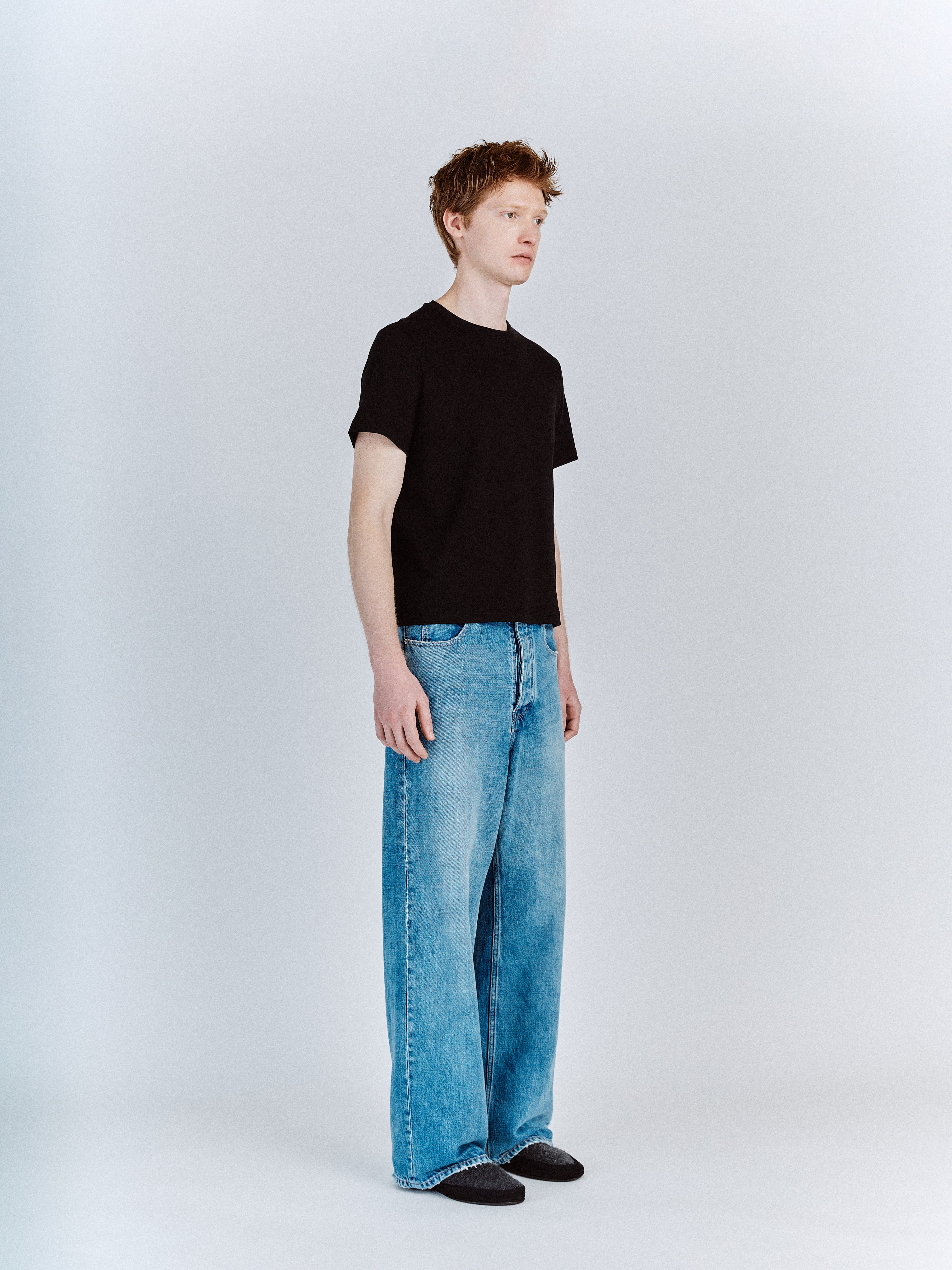 JAKE MICROFIBER COTTON T-SHIRT IN BLACK – VUJA DÉ