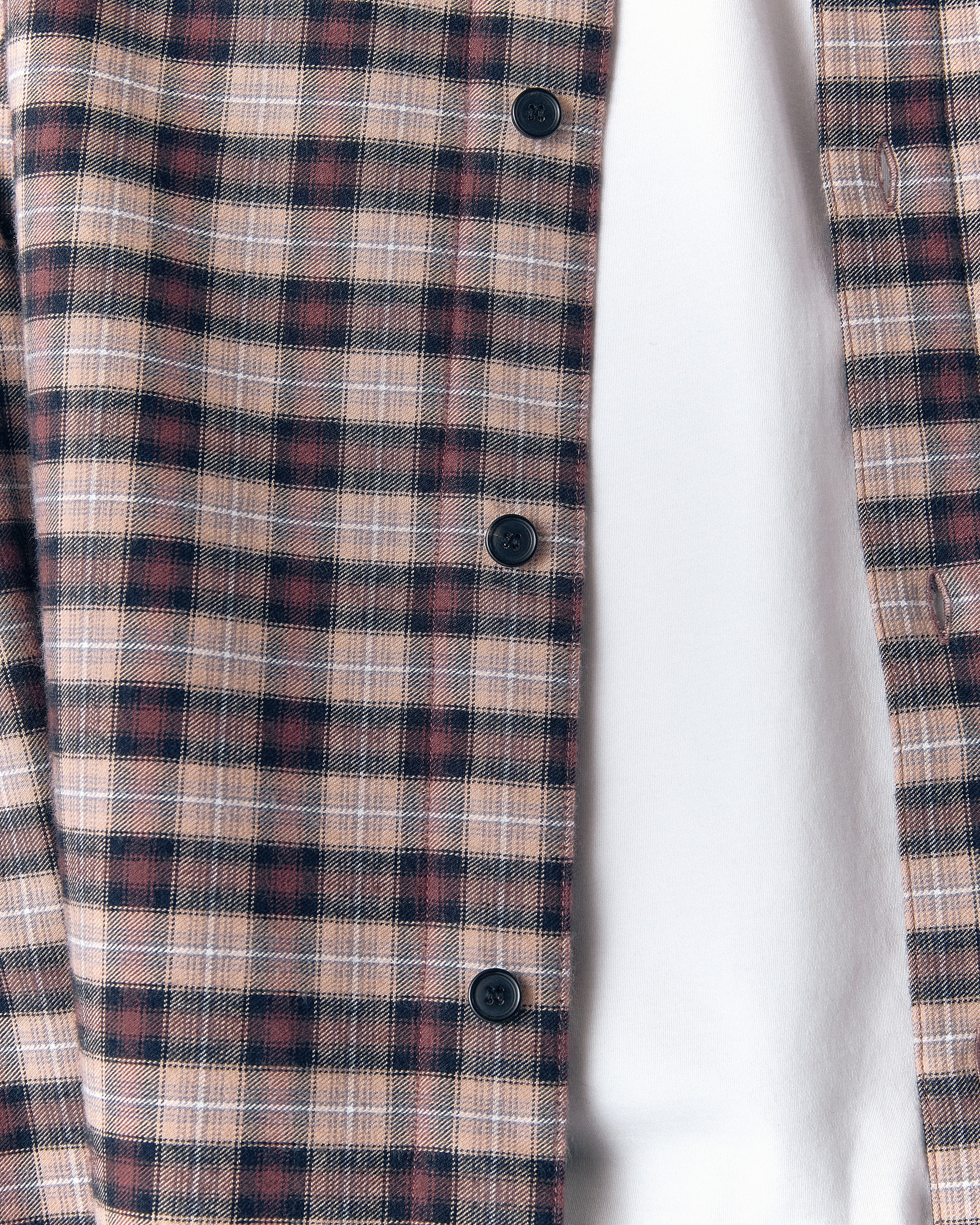 ROSS CHECK FLANNEL IN CASHMERE & COTTON – VUJA DÉ