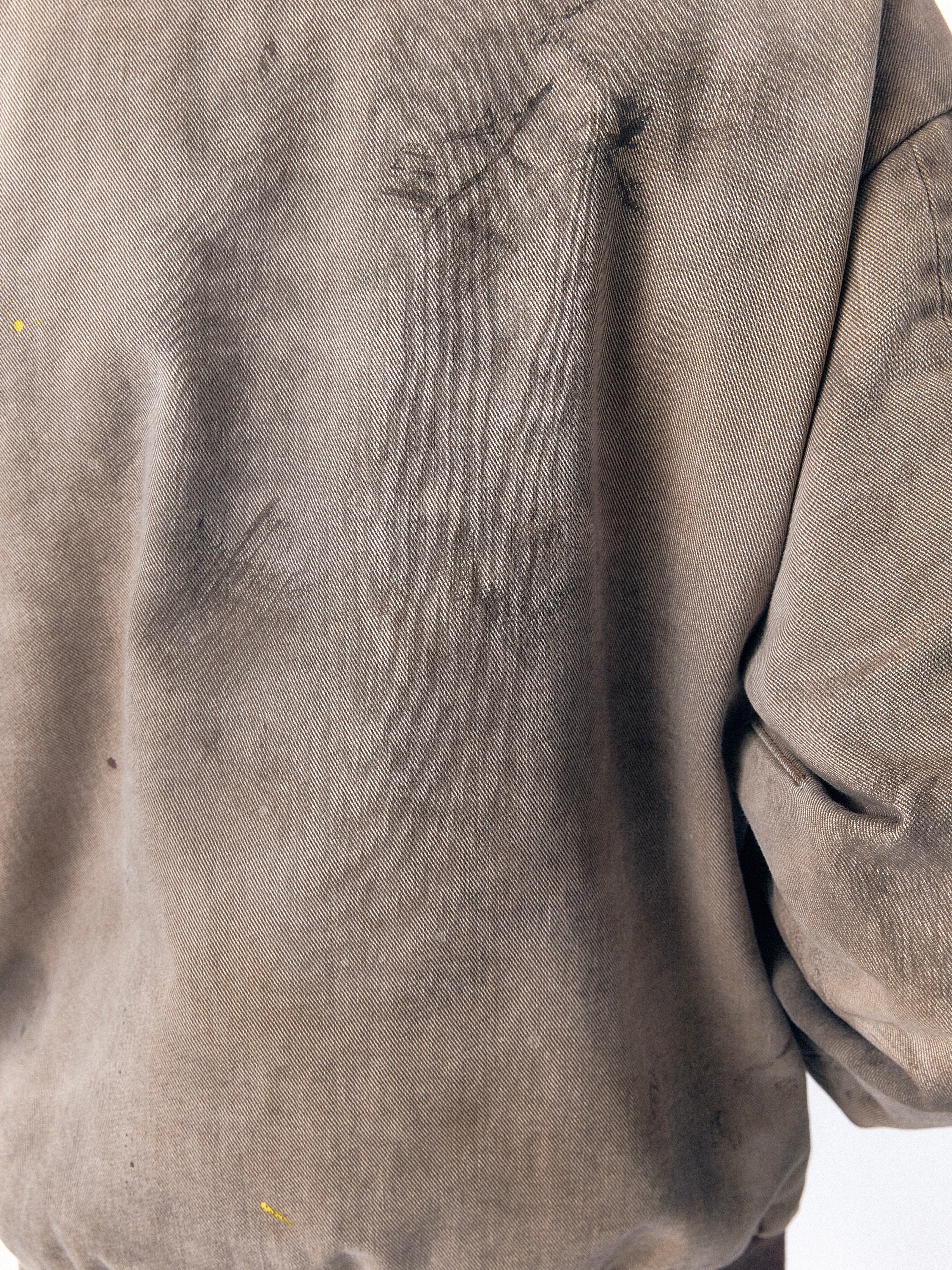BECK DESTROYED HOODED BOMBER IN BRUSHED COTTON – VUJA DÉ