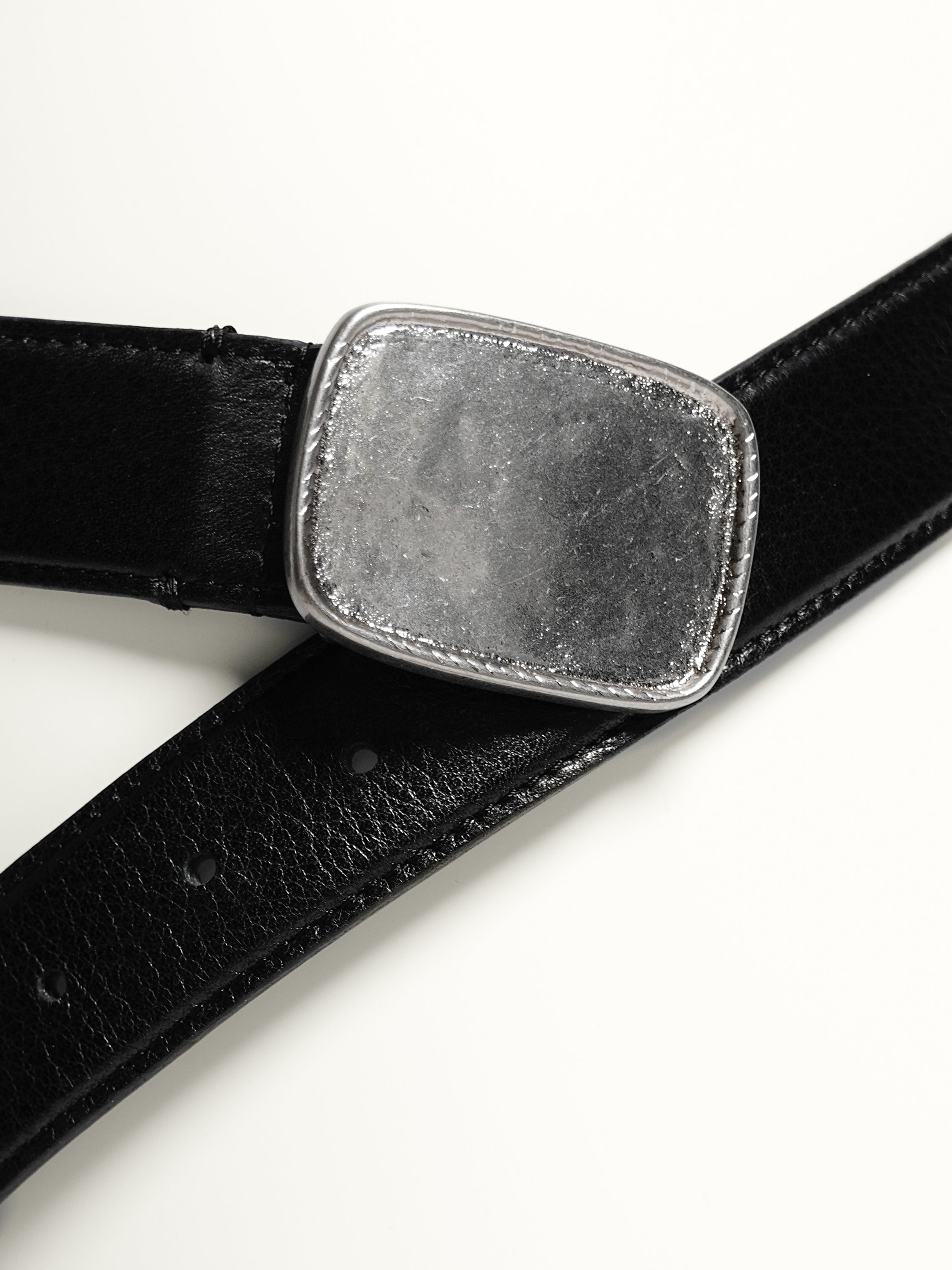 【完売・新品】Vuja de Rell Two Prong Belt 墨黒 KOMUNE | Concrete Rell Two Prong Belt