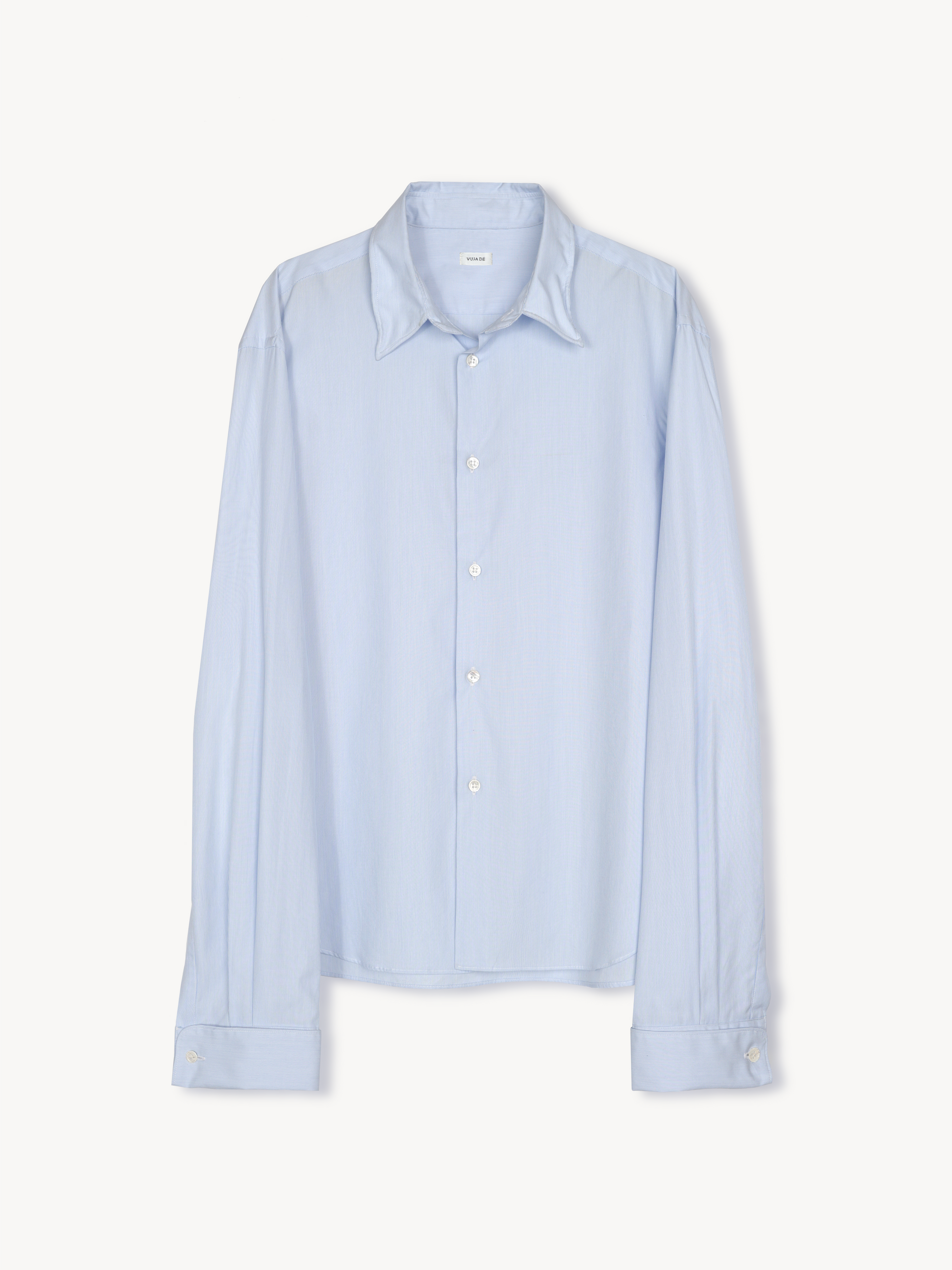 トップス 26SS VUJADE Finn Wired Double Cuff Shirt Finn Wired Double Cuff Shirt in Cotton Poplin – VUJA DÉ