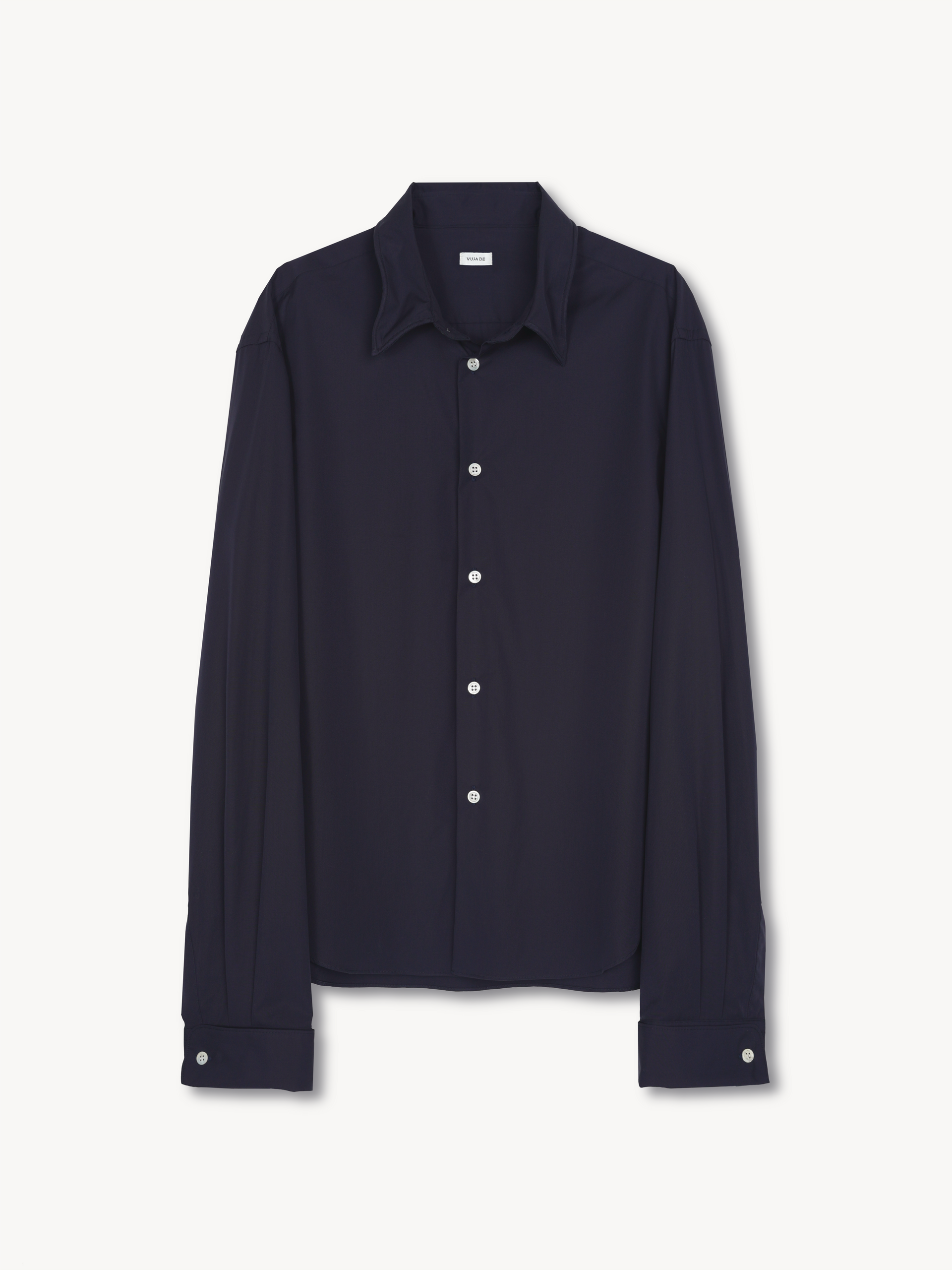 Finn Wired Double Cuff Shirt in Cotton Poplin – VUJA DÉ