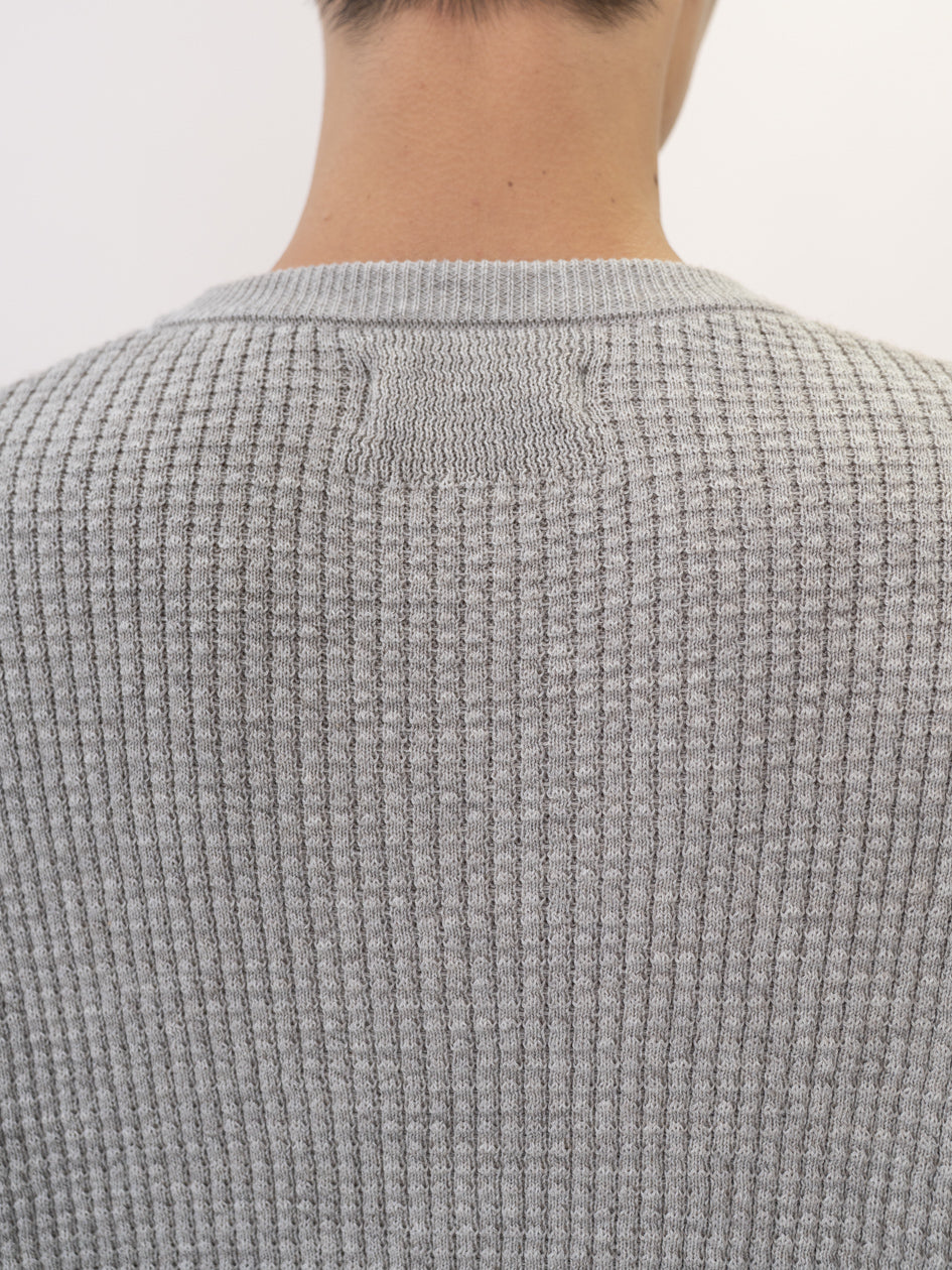 Relaxed Waffle Knit Sweater in Cotton/Yak – VUJA DÉ