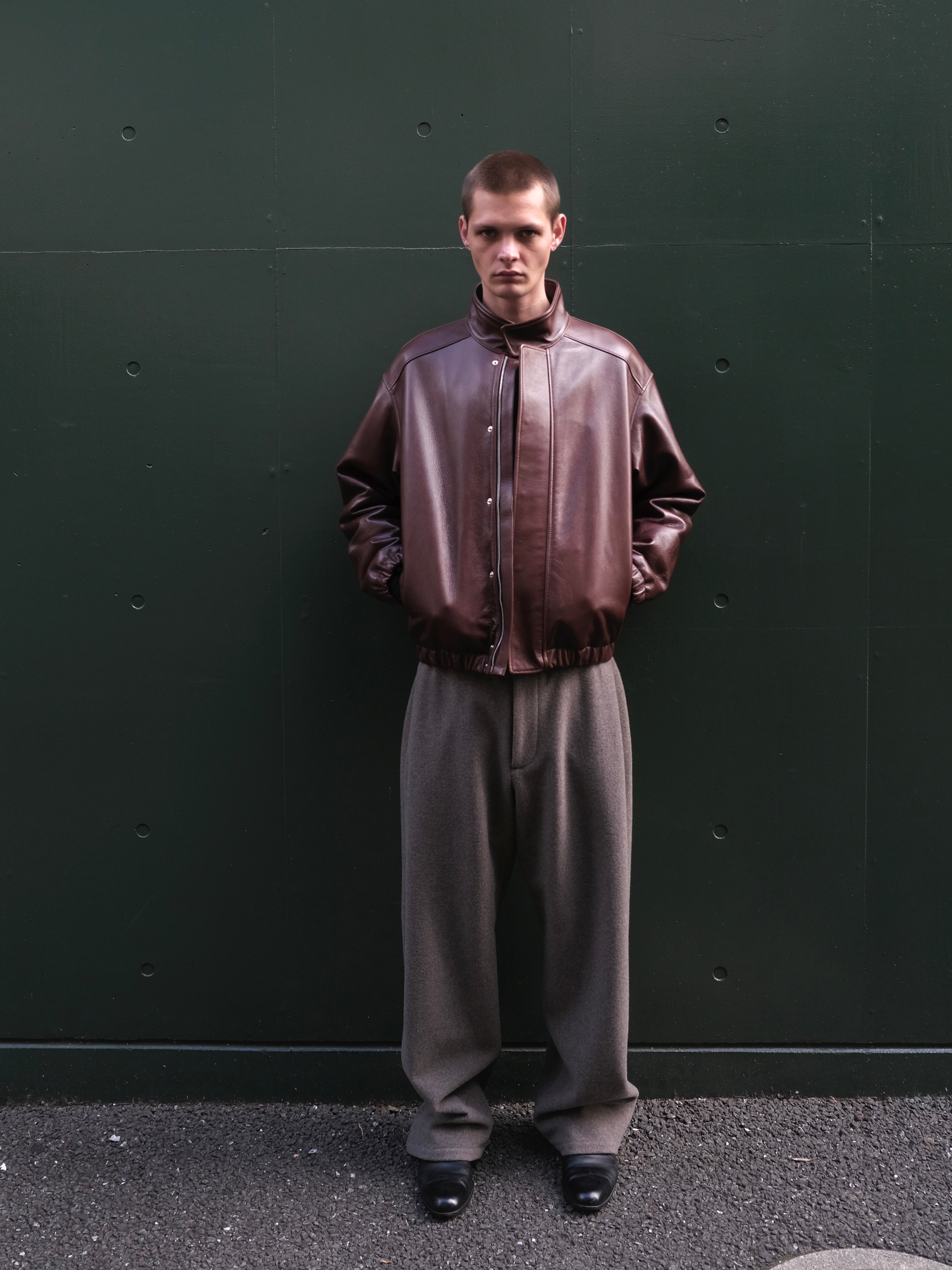 Blouson Jacket in Full Grain Leather – VUJA DÉ