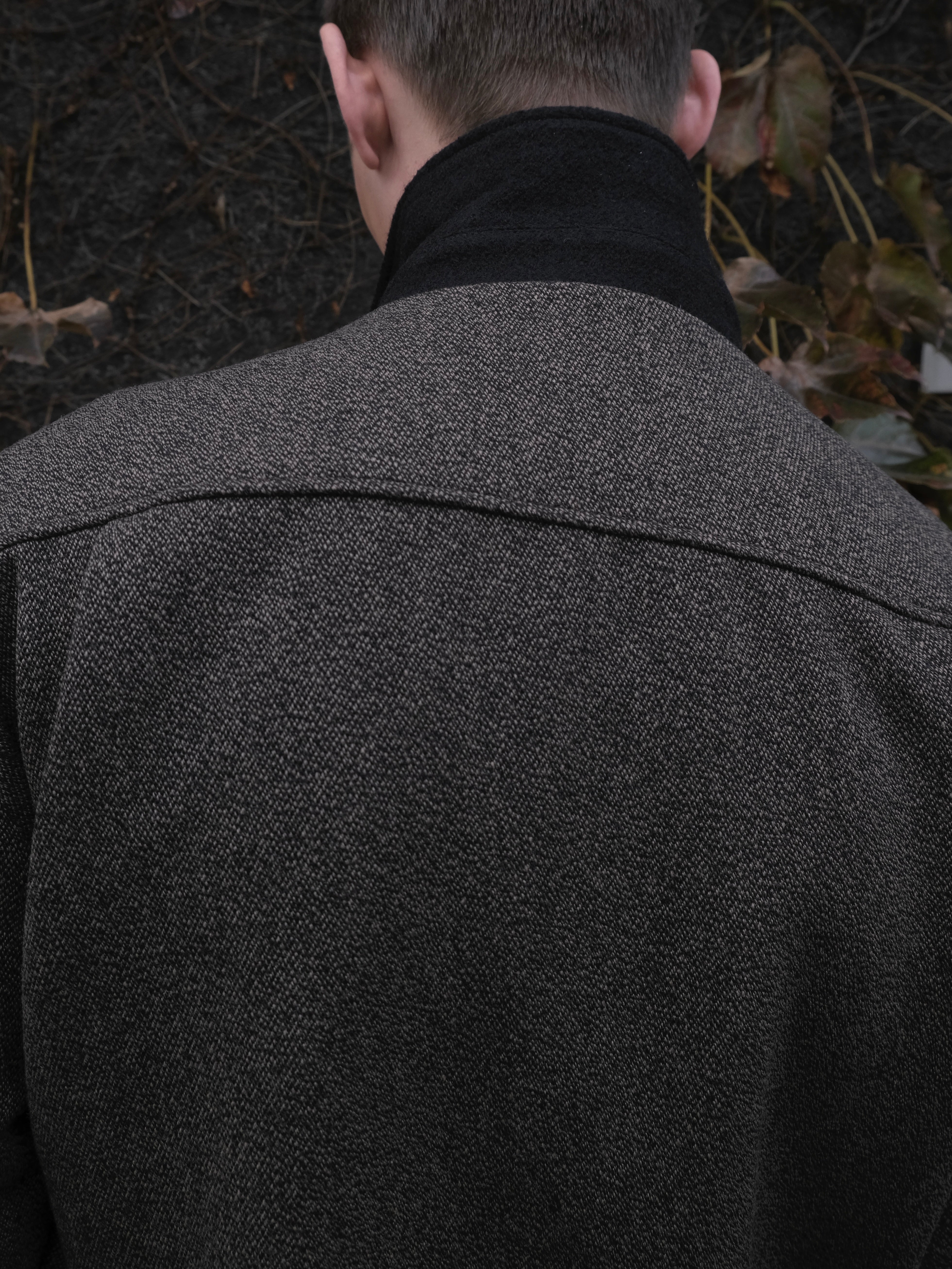 Relaxed Jacket in Wool/Leather – VUJA DÉ