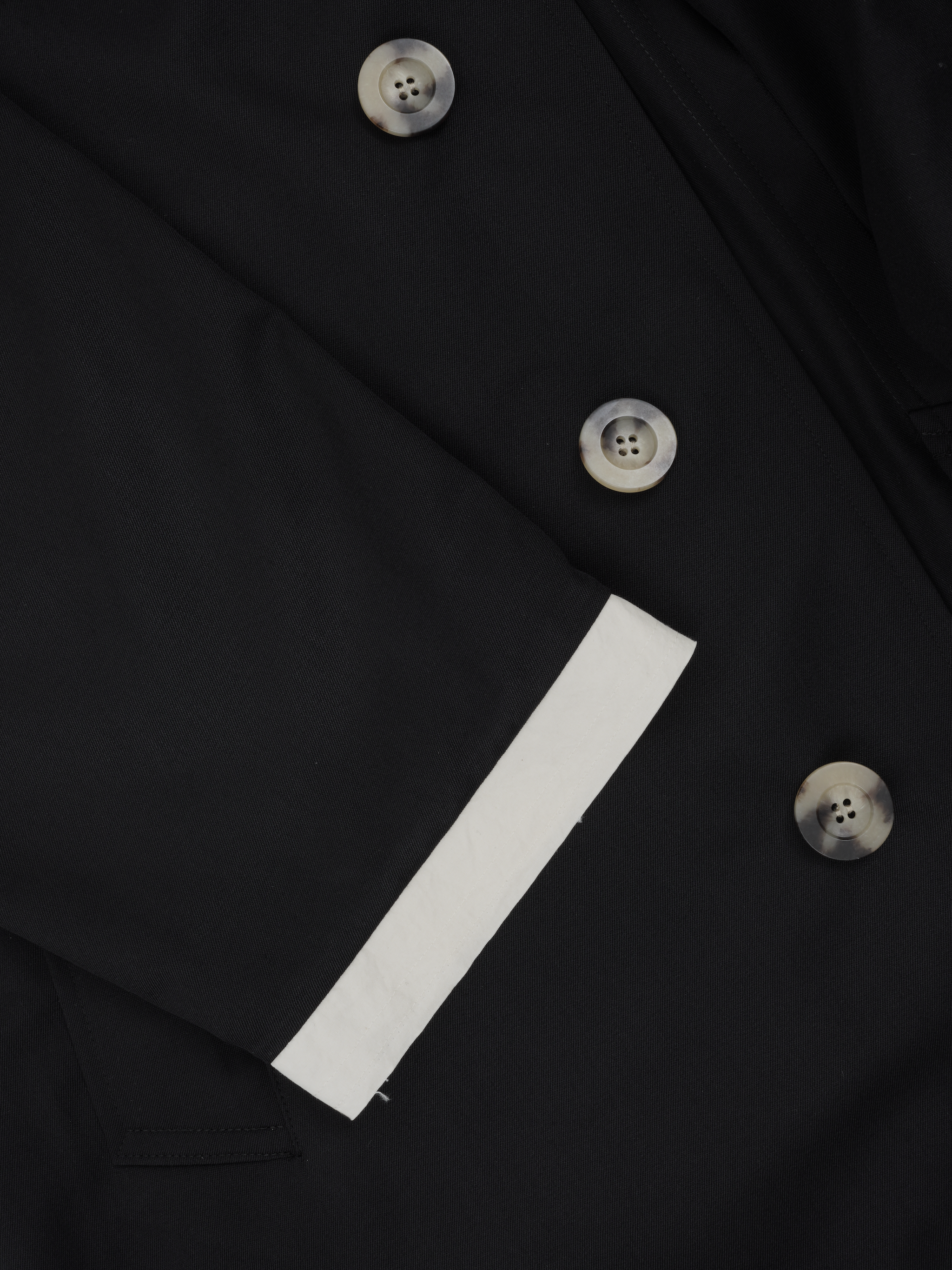 The “Lien” Virgin Wool Coat in matte black