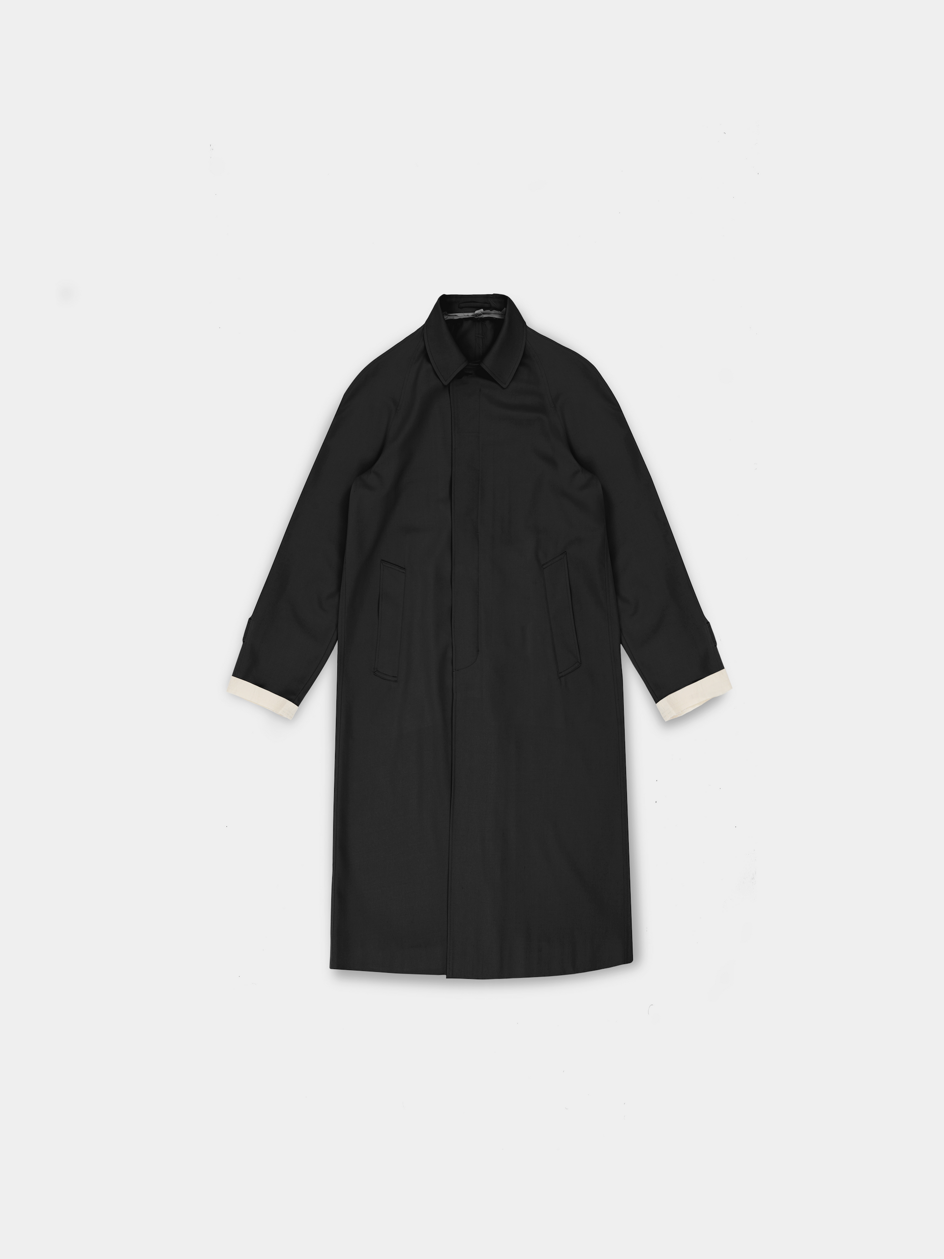 The “Lien” Virgin Wool Coat in matte black – VUJA DÉ The “Lien” Virgin Wool Coat in matte black – VUJA DÉ