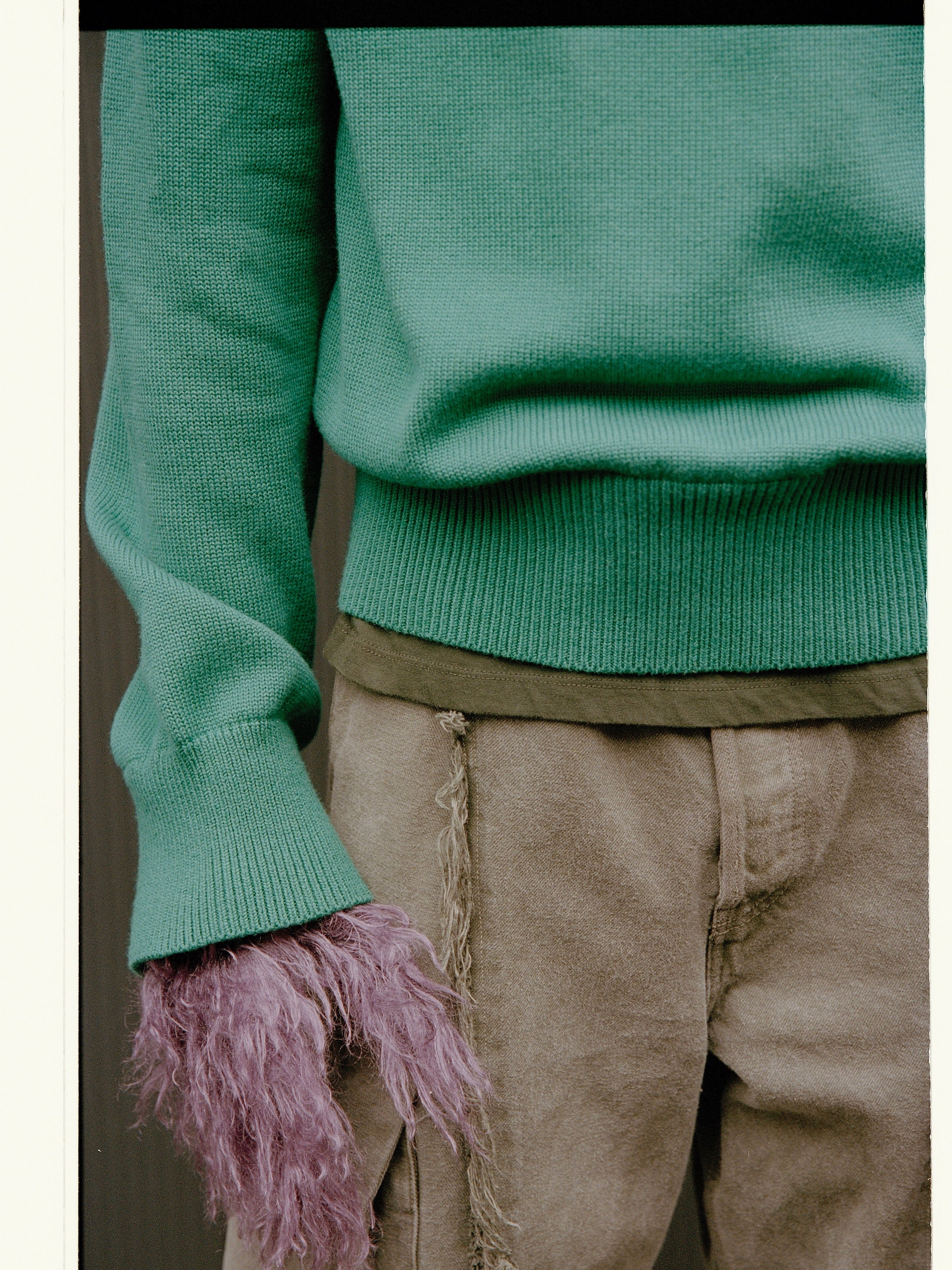 トップス VUJA DE THE \" PIEGE \" CASHMERE SWEATER The “Piege” Cashmere Blend Sweater in Napier green – VUJA DÉ