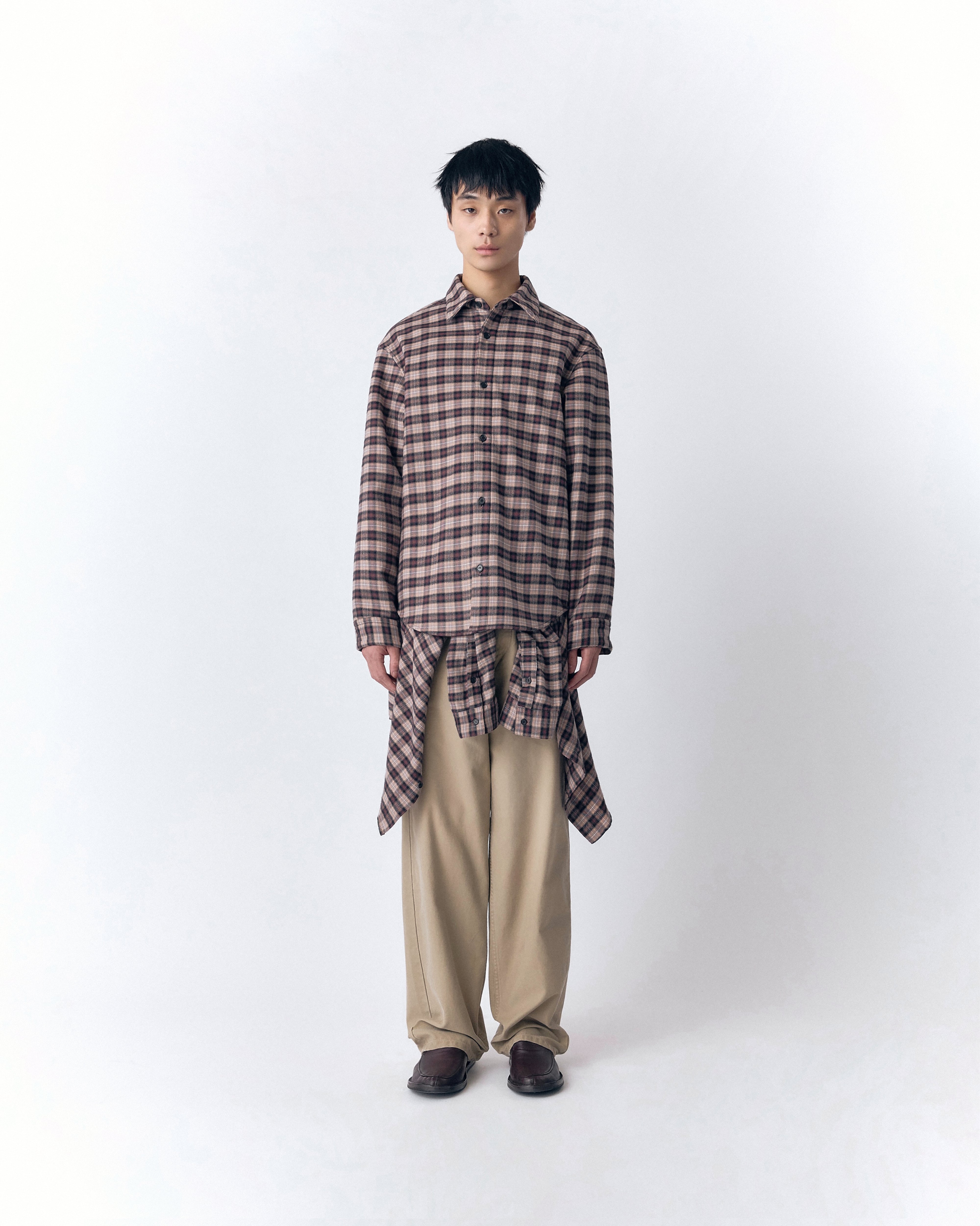 魅力の ROSS DÉ VUJA – COTTON & CASHMERE IN FLANNEL CHECK トップス