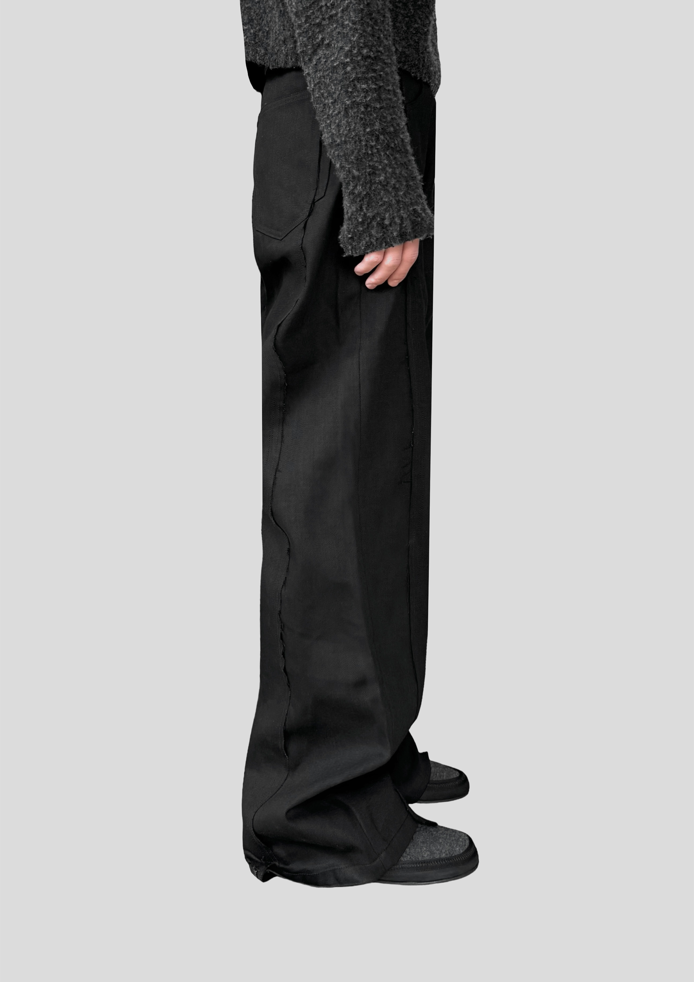 AMALIA WIDE-LEG RAW DENIM IN JET BLACK – VUJA DÉ AMALIA WIDE-LEG RAW DENIM IN JET BLACK – VUJA DÉ