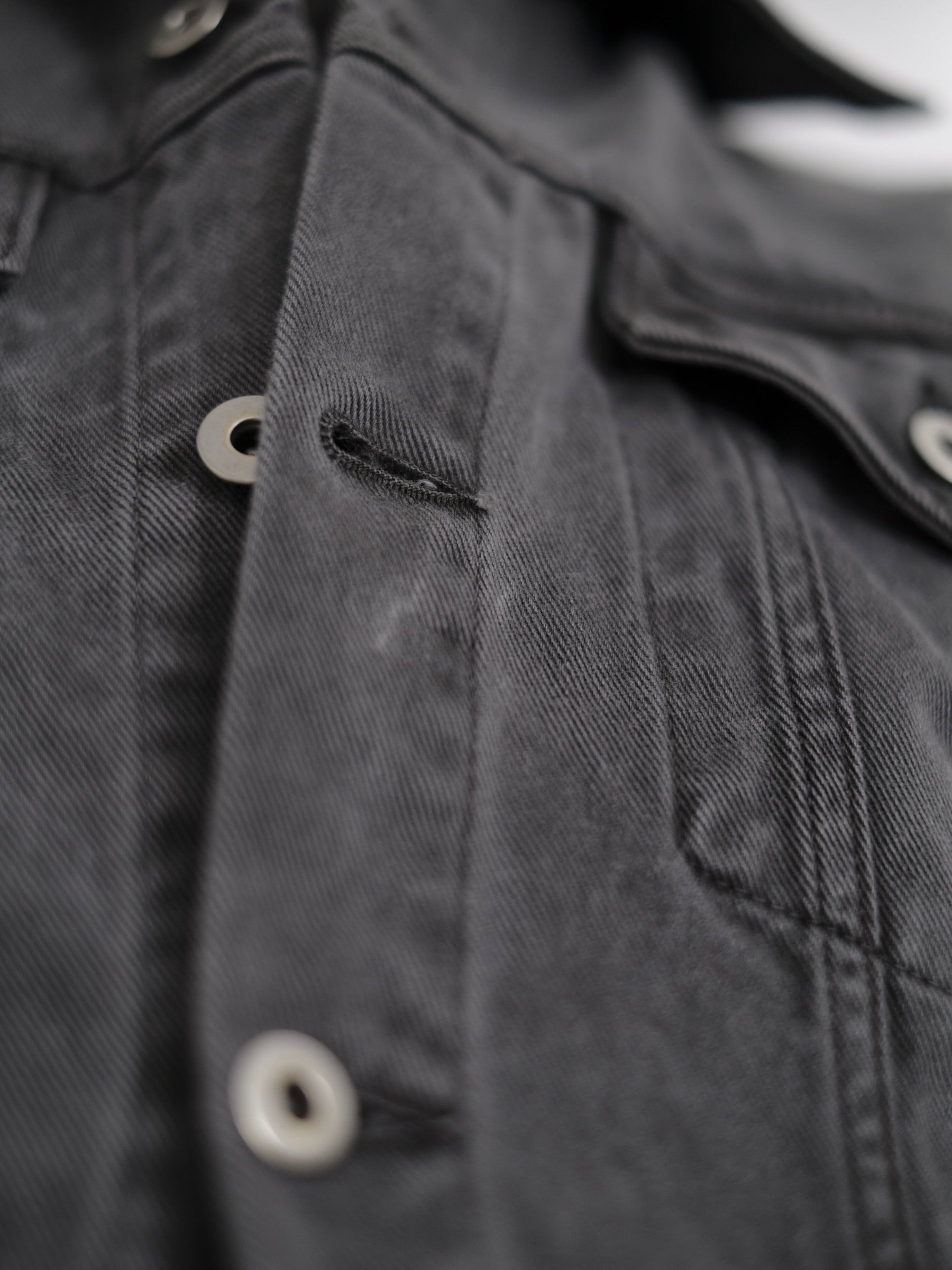 GREY UNEVEN DYE TYPE III DENIM JACKET – VUJA DÉ